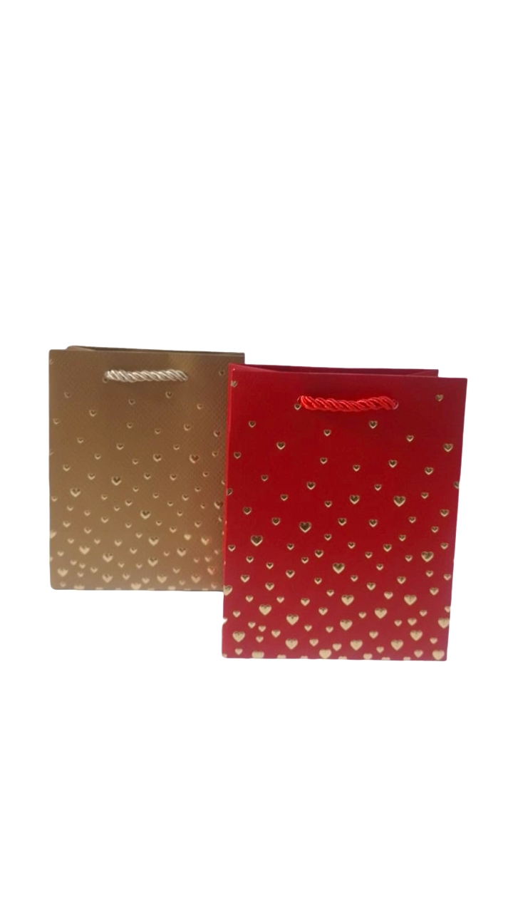 SACOLA LUXO 10X15 CORA�OES